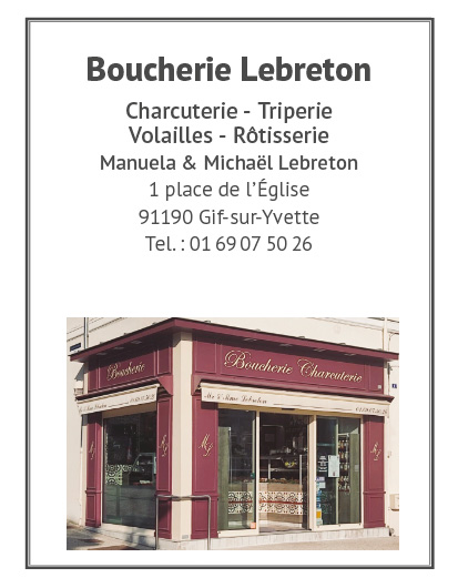 Boucherie Lebreton, commerçant à Gif-sur-Yvette
