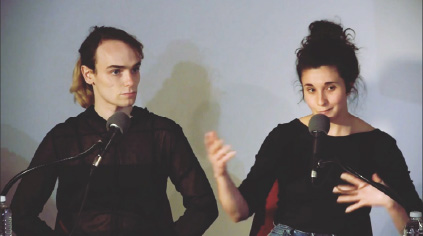 Lenaig_Cariou_Lecture Camille Blanc et Lénaïg Cariou, lecture au CipM, mars 2022