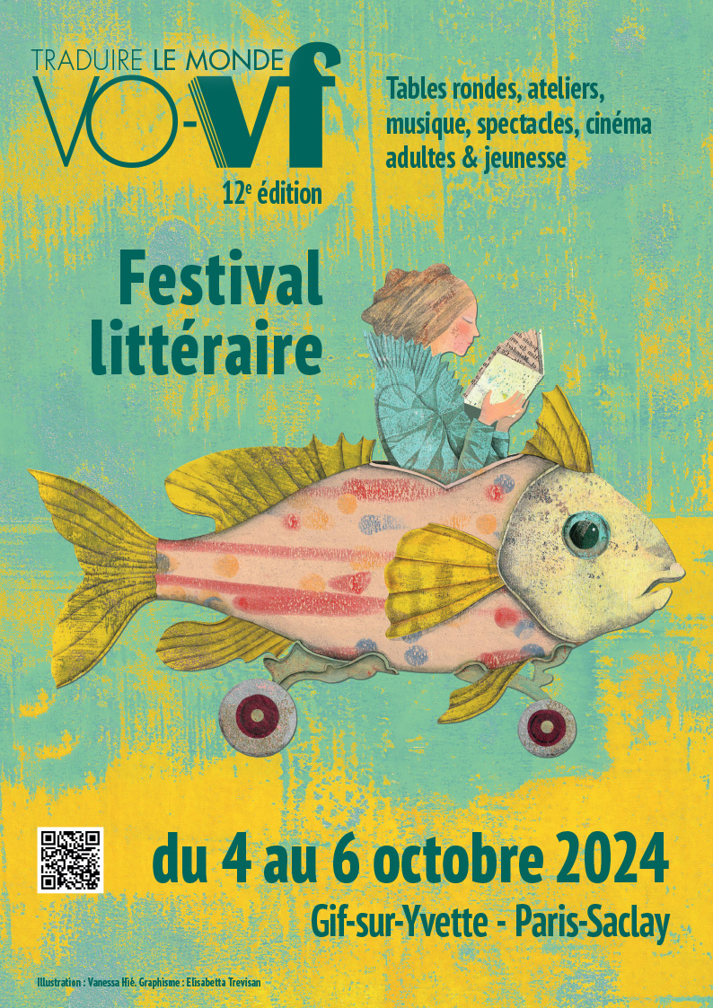Affiche du festival Vo-Vf 2024 - Crédits illustration : Vanessa Hié